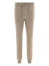 Chloé Logo Print Track Pants In Gray