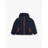Chloé Contrasting Details Puffer Jacket In Navy
