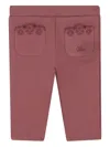 Chloé Logo-embroidered Leggings In Pink
