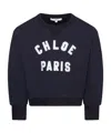 Chloé Logo-embroidered Sweatshirt In Black