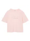 Chloé Logo-embroidered T-shirt In Pink