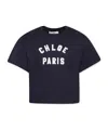Chloé Logo-embroidered T-shirt In Black