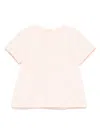 Chloé Logo-embroidered T-shirt In Pink