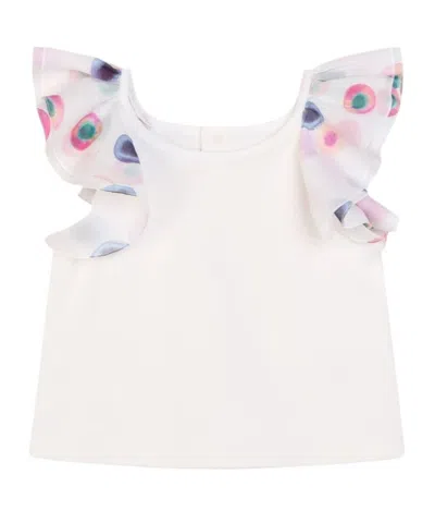 Chloé Logo-embroidered T-shirt In White