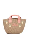 Chloé Logo-embroidered Tote Bag In Brown