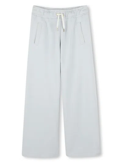 Chloé Kids' Logo-embroidered Track Pants In White
