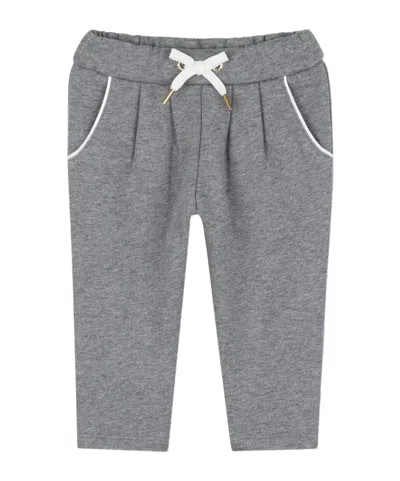 CHLOÉ LOGO-EMBROIDERED TRACK PANTS