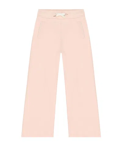 Chloé Logo-embroidered Track Pants In Nude