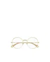 Chloé Eyewear Geometric-frame Glasses In Gold