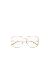 Chloé Ch0165o002 Gold Gold Transparent In Gold