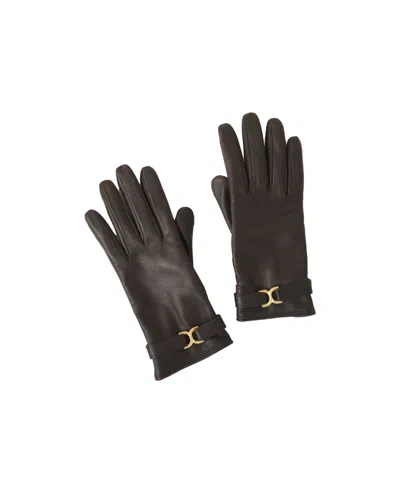 Chloé Logo Gloves In Black