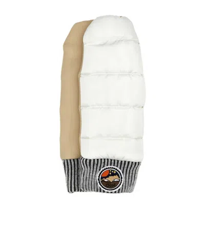 CHLOÉ CHLOÉ LOGO PATCH PADDED MITTONS