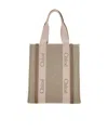 Chloé Woody Tote Bag In Brown