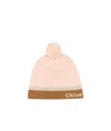 Chloé Logo Hat In Nude