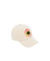 Chloé Chloe Fusion Cotton Canva Baseball Cap In White