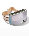 Chloé Logo Injection Plastic Ski Goggles In Matte Solid Ivory