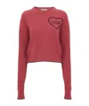 Chloé Short And Fitting Pullover With Wool Logo In Multi