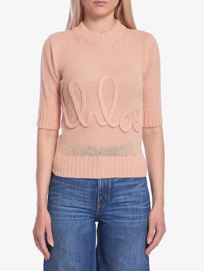 CHLOÉ LOGO KNIT PULLOVER