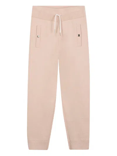 Chloé Logo Knitted Trousers In Pink