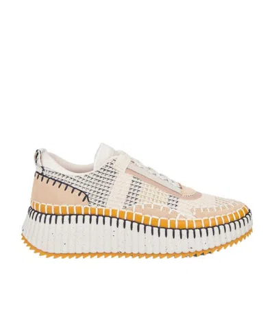 CHLOÉ LOGO-LACING CASUAL SNEAKERS