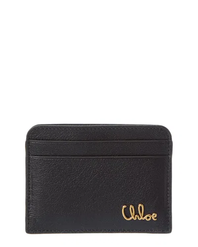 Chloé Logo Leather Card Case