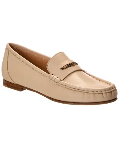 Chloé Chloe Logo Leather Loafer In Neutral