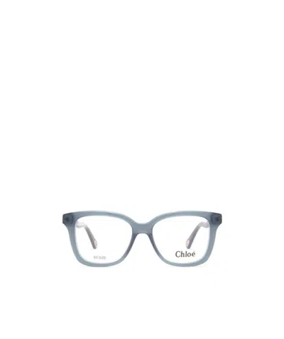 Chloé Logo-lettering Cat-eye Glasses In White