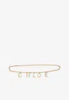 Chloé Logo Letters Jewelry Chain Belt
