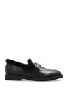 Chloé Chloe Marcie Shearling-lined Leather Loafers In Black