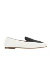 Chloé Olene Two-tone Loafers In White Leather In White