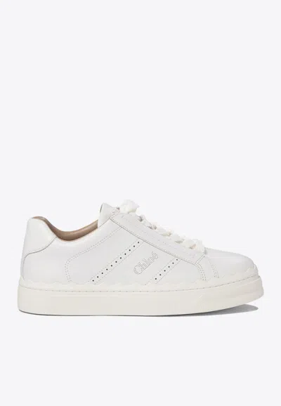 CHLOÉ LOGO LOW-TOP SNEAKERS