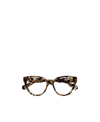 Chloé Logo Marking Flat Light Mirror In Brown