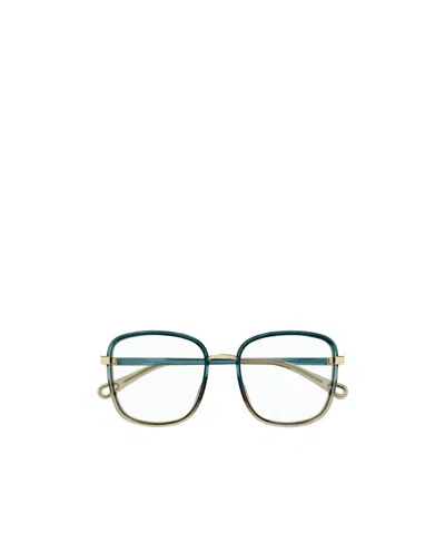 Chloé Logo Marking Flat Light Mirror In Multicolor