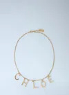 Chloé Women Logo Motif Necklace In Gold