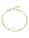 Chloé Braided Rope Necklace For Summer In Gold