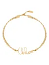 Chloé Braided Rope Necklace For Summer In Gold