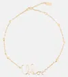 Chloé Vintage Gold Necklace With Cursive Name Pendant And Delicate Chain In Gold