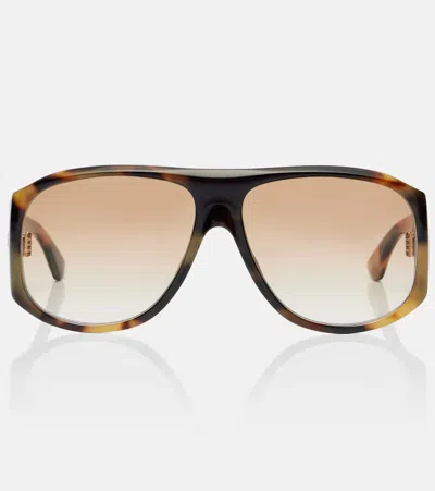 CHLOÉ CHLOÉ LOGO OVERSIZED SUNGLASSES