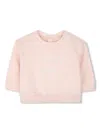 Chloé Pink Sweatshirt For Baby Girl With Logo In Pink