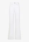 Chloé Rigid High-rise Organic Denim Flared Jeans In White