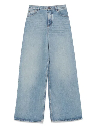 Chloé Jeans Mit Logo-patch In Blue