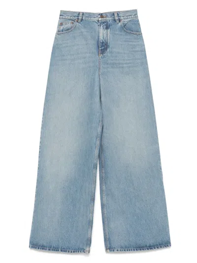 CHLOÉ LOGO-PATCH JEANS