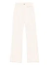Chloé Logo-patch Jeans In Neutrals
