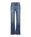 Chloé Women Blue Denim Straight Jeans In Multi