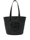 Chloé Logo-patch Tote Bag In Black