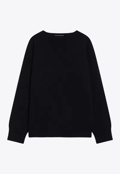 CHLOÉ LOGO PATCH WOOL SWEATER