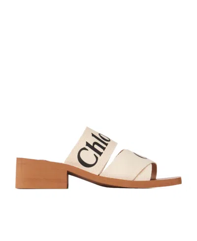 Chloé Logo Pattern Slippers