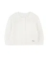 Chloé Logo-plaque Knit Cardigan In White