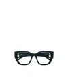 Chloé Logo-plaque Square-frame Glasses In Black