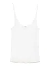 Chloé Ribbed-knit Wool Tank Top In White